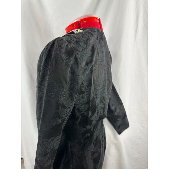 ! Vintage JM Jessica McClintock Gunne Sax 7/8 black strapless Jacket Dress set - Picture 13 of 15